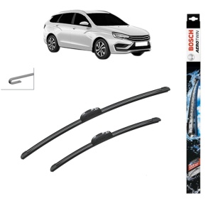 Set stergatoare auto LADA VESTA SW Estate (GFK_) din 2023, Bosch Aerotwin Retrofit, din cauciuc siliconat rezistent