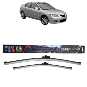 Set stergatoare auto MAZDA 3 Saloon (BK) din 2003-2009, Derby, din cauciuc siliconat rezistent - Img 1