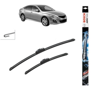 Set stergatoare auto MAZDA 6 Saloon (GH) din 2007-2013, Bosch Aerotwin Retrofit, din cauciuc siliconat rezistent
