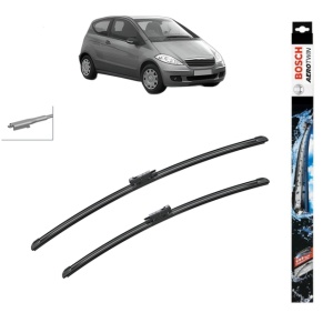 Set stergatoare auto MERCEDES-BENZ A-CLASS (W169) din 2004-2012, Bosch Aerotwin, din cauciuc siliconat rezistent