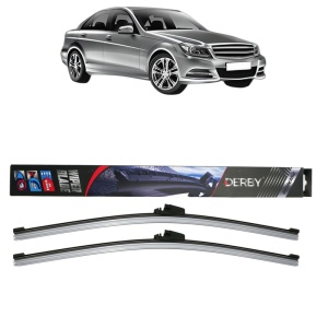 Set stergatoare auto MERCEDES-BENZ C-CLASS Coupe (C204) din 2011-2013, Derby, din cauciuc siliconat rezistent - Img 1