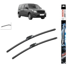 Set stergatoare auto MERCEDES-BENZ CITAN Mixto (Double Cabin) (W415) din 2012-2021, Bosch Aerotwin, din cauciuc siliconat rezistent