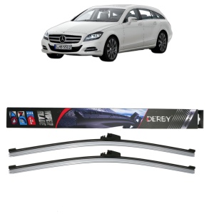 Set stergatoare auto MERCEDES-BENZ CLS Shooting Brake (X218) din 2012-2017, Derby, din cauciuc siliconat rezistent - Img 1