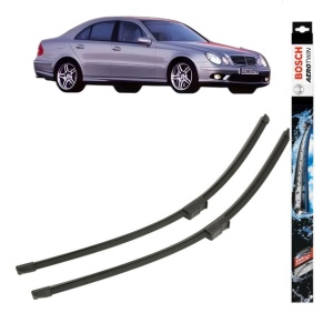 Set stergatoare auto MERCEDES-BENZ E-CLASS (W211) din 2002-2008, Bosch Aerotwin, din cauciuc siliconat rezistent