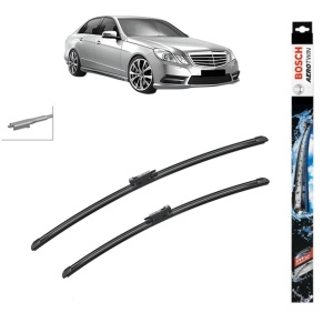 Set stergatoare auto MERCEDES-BENZ E-CLASS (W212) din 2009-2016, Bosch Aerotwin, din cauciuc siliconat rezistent