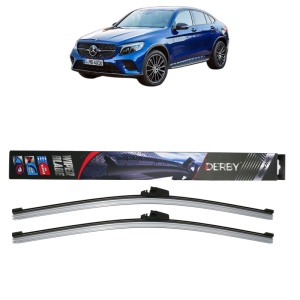 Set stergatoare auto MERCEDES-BENZ GLC Coupe (C253) din 2016-2023, Derby, din cauciuc siliconat rezistent - Img 1