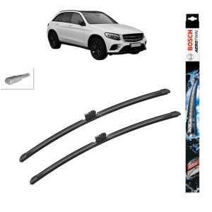 Set stergatoare auto MERCEDES-BENZ GLC (X253) din 2015-2022, Bosch Aerotwin, din cauciuc siliconat rezistent