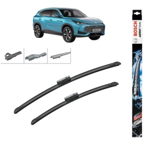 Set stergatoare auto MG HS (AS33) din 2024-2025, Bosch Aerotwin Multi, din cauciuc siliconat rezistent