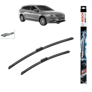 Set stergatoare auto MG MG 5 Estate din 2020, Bosch Aerotwin, din cauciuc siliconat rezistent