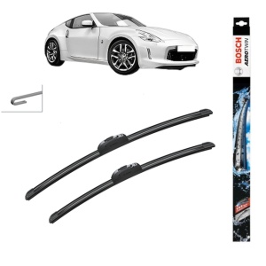 Set stergatoare auto NISSAN 370Z Coupe (Z34) din 2009-2013, Bosch Aerotwin Retrofit, din cauciuc siliconat rezistent