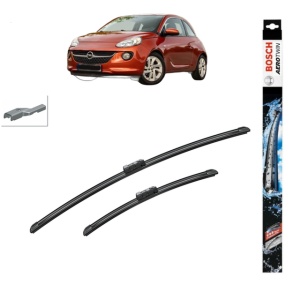 Set stergatoare auto OPEL ADAM (M13) din 2012-2019, Bosch Aerotwin, din cauciuc siliconat rezistent