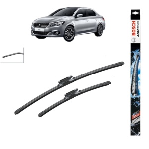 Set stergatoare auto PEUGEOT 301 din 2012-2018, Bosch Aerotwin, din cauciuc siliconat rezistent