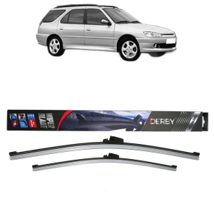 Set stergatoare auto PEUGEOT 306 Break (7E, N3, N5) din 1997-2002, Derby, din cauciuc siliconat rezistent