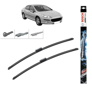 Set stergatoare auto PEUGEOT 407 (6D_) din 2004-2011, Bosch Aerotwin Multi, din cauciuc siliconat rezistent
