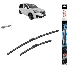 Set stergatoare auto PEUGEOT PARTNER ORIGIN Box Body/MPV (G_) din 2008-2015, Bosch Aerotwin, din cauciuc siliconat rezistent