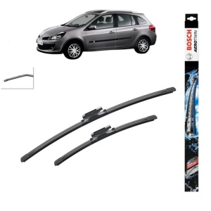 Set stergatoare auto RENAULT CLIO III Grandtour (KR0/1_) din 2007-2014, Bosch Aerotwin, din cauciuc siliconat rezistent