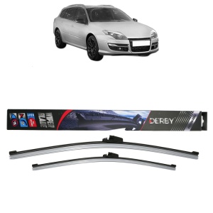 Set stergatoare auto RENAULT LAGUNA III Grandtour (KT0/1) din 2007-2015, Derby, din cauciuc siliconat rezistent - Img 1
