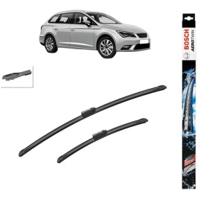 Set stergatoare auto SEAT LEON ST (5F8) din 2012-2020, Bosch Aerotwin, din cauciuc siliconat rezistent