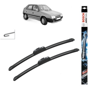 Set stergatoare auto SKODA FAVORIT (781) din 1989-1994, Bosch Aerotwin Retrofit, din cauciuc siliconat rezistent