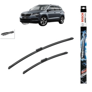 Set stergatoare auto SKODA KAROQ (NU7, ND7) din 2017-2020, Bosch Aerotwin, din cauciuc siliconat rezistent