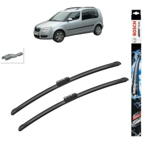 Set stergatoare auto SKODA ROOMSTER Praktik (5J) din 2007-2015, Bosch Aerotwin, din cauciuc siliconat rezistent