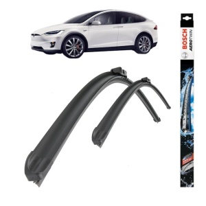 Set stergatoare auto TESLA MODEL X (5YJX) din 2019-2023, Bosch Aerotwin, din cauciuc siliconat rezistent