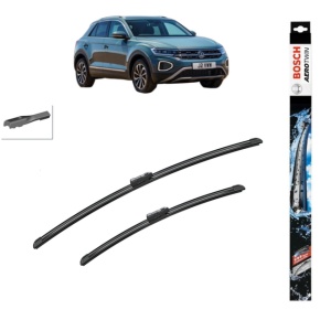 Set stergatoare auto VOLKSWAGEN T-ROC (A11, D11) din 2017-2021, Bosch Aerotwin, din cauciuc siliconat rezistent