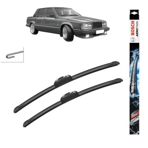 Set stergatoare auto VOLVO 740 (744) din 1983-1992, Bosch Aerotwin Retrofit, din cauciuc siliconat rezistent