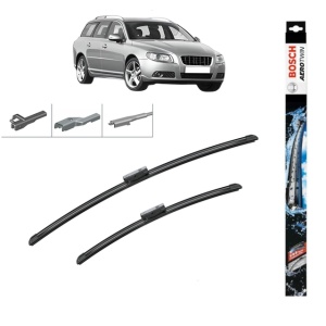 Set stergatoare auto VOLVO V70 III (135) din 2007-2016, Bosch Aerotwin Multi, din cauciuc siliconat rezistent - Img 1