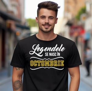Tricou bărbat personalizat - Legendele se nasc in ( luna anului ) - Img 11