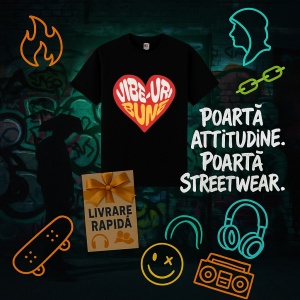 Tricou VibeNegru,uri bune Negru, Copii | Dama | Barbat - Img 13