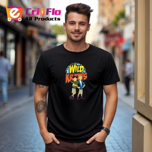 Tricou Wild Kratts fratii Kratt exploreaza lumea animalelor in stil animat, Copii | Dama | Barbat , tricou negru - Img 3