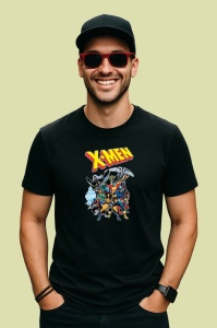 Tricou Xmen supereroii marvel cu puteri speciale in lupta impotriva raului, Copii | Dama | Barbat , tricou negru - Img 3