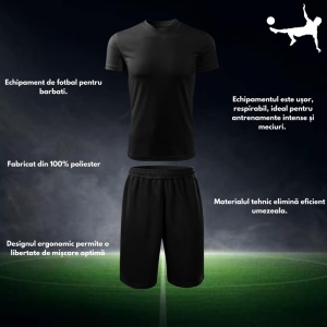 Echipament fotbal pentru bărbați, personalizat cu numărul 3 - Design modern pentru campioni! | Echipament complet, personalizare rapidă - Img 2