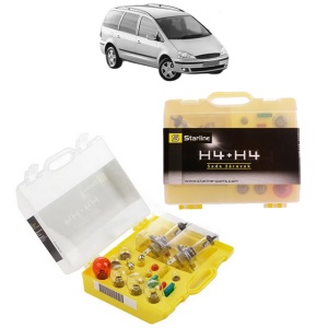Kit trusa Set becuri H4 compatibila cu FORD GALAXY I (WGR) din 1995-2006, bec far, semnalizare , pozitie, iluminare numar, frana, plafoniera, stop frana