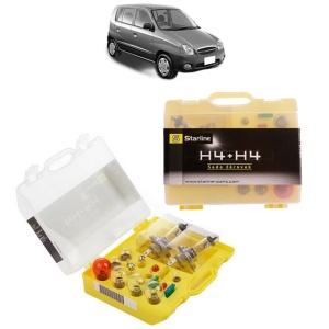 Kit trusa Set becuri H4 compatibila cu HYUNDAI ATOS (MX) din 1998-2008, bec far, semnalizare , pozitie, iluminare numar, frana, plafoniera, stop frana