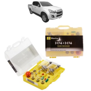 Kit trusa Set becuri H4 compatibila cu ISUZU D-MAX III (TFR, TFS) din 2019, bec far, semnalizare , pozitie, iluminare numar, frana, plafoniera, stop frana