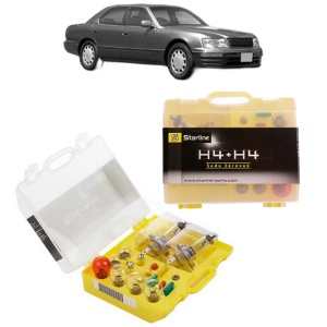 Kit trusa Set becuri H4 compatibila cu LEXUS LS (_F2_) din 1994-1997, bec far, semnalizare , pozitie, iluminare numar, frana, plafoniera, stop frana