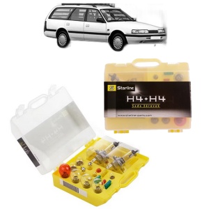 Kit trusa Set becuri H4 compatibila cu MAZDA 626 III Station Wagon (GV) din 1987-1997, bec far, semnalizare , pozitie, iluminare numar, frana, plafoniera, stop frana