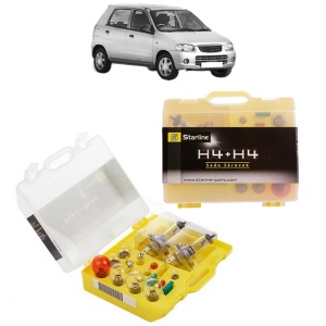 Kit trusa Set becuri H4 compatibila cu SUZUKI ALTO VI (FF, HA24_) din 2002-2008, bec far, semnalizare , pozitie, iluminare numar, frana, plafoniera, stop frana
