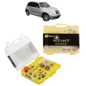 Kit trusa Set becuri H7 compatibila cu CHRYSLER PT CRUISER Combi Van (PT_) din 2002-2008, bec far, semnalizare , pozitie, iluminare numar, frana, plafoniera, stop frana