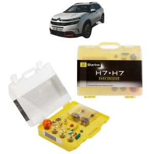 Kit trusa Set becuri H7 compatibila cu CITROEN C5 AIRCROSS (AC_, AJ_, AR_, A4_) din 2018-2025, bec far, semnalizare , pozitie, iluminare numar, frana, plafoniera, stop frana