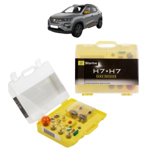 Kit trusa Set becuri H7 compatibila cu DACIA SPRING din 2020-2022, bec far, semnalizare , pozitie, iluminare numar, frana, plafoniera, stop frana