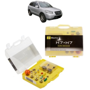 Kit trusa Set becuri H7 compatibila cu HYUNDAI SANTA FÉ II (CM) din 2006-2012, bec far, semnalizare , pozitie, iluminare numar, frana, plafoniera, stop frana