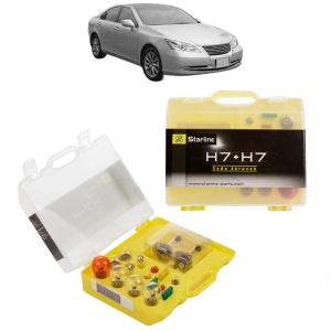 Kit trusa Set becuri H7 compatibila cu LEXUS ES (_V4_) din 2006-2012, bec far, semnalizare , pozitie, iluminare numar, frana, plafoniera, stop frana