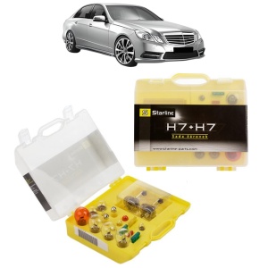 Kit trusa Set becuri H7 compatibila cu MERCEDES-BENZ E-CLASS (W212) din 2009-2016, bec far, semnalizare , pozitie, iluminare numar, frana, plafoniera, stop frana