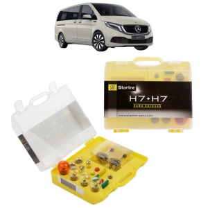 Kit trusa Set becuri H7 compatibila cu MERCEDES-BENZ EQV (W447) din 2020-2021, bec far, semnalizare , pozitie, iluminare numar, frana, plafoniera, stop frana