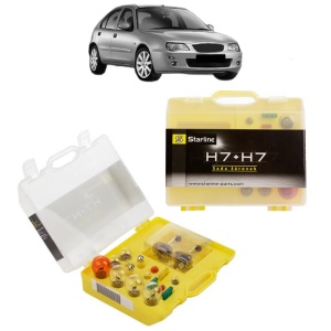 Kit trusa Set becuri H7 compatibila cu ROVER 25 I Hatchback (RF) din 1999-2005, bec far, semnalizare , pozitie, iluminare numar, frana, plafoniera, stop frana