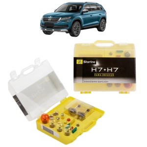 Kit trusa Set becuri H7 compatibila cu SKODA KODIAQ I (NS6, NS7, NV7) din 2016-2021, bec far, semnalizare , pozitie, iluminare numar, frana, plafoniera, stop frana
