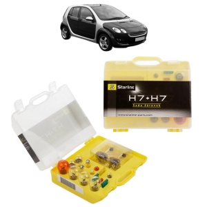 Kit trusa Set becuri H7 compatibila cu SMART FORFOUR (454) din 2004-2006, bec far, semnalizare , pozitie, iluminare numar, frana, plafoniera, stop frana